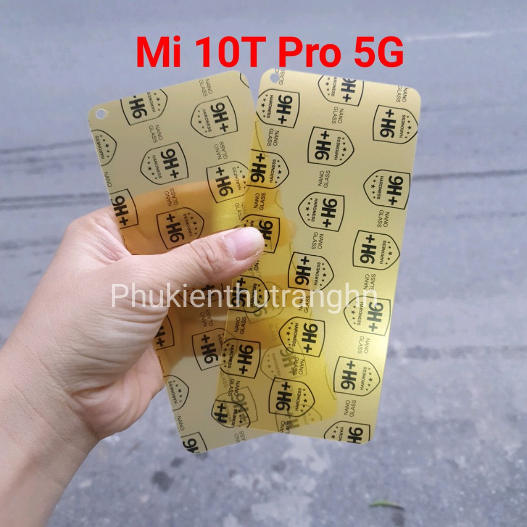 Cường lực dẻo Nano 9H+ chống va đập chống sứt chống mẻ cạnh Mi 10T Pro 5G/ K30S full màn 98%