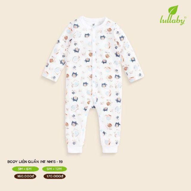 Body liền quần cotton Lullaby NEW 2019 siêu mềm mịn, hàng cao cấp chính hãng