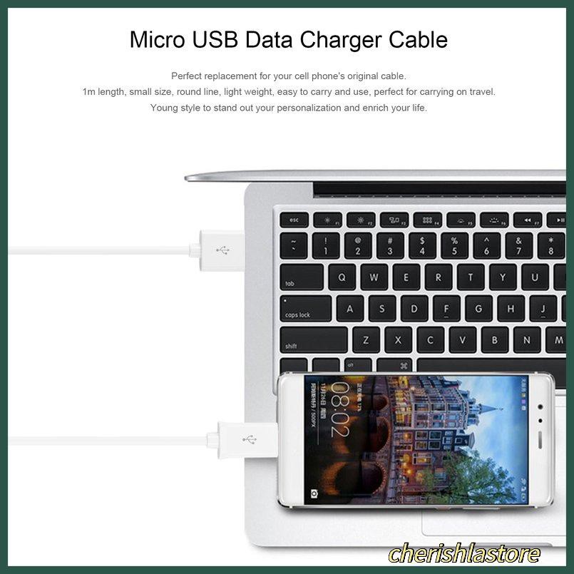 Dây Cáp Sạc Dữ Liệu Usb 1m 3ft V8 Sang Micro Usb Cho Samsung