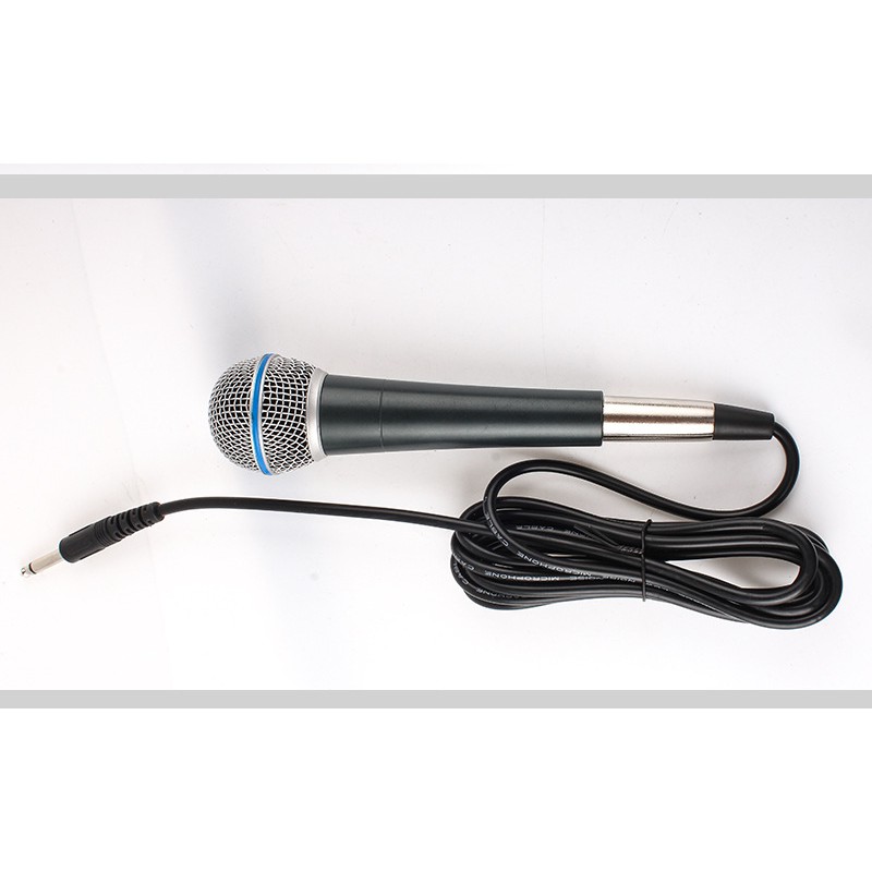 Mic, Micro karaoke có dây giảm tạp âm, chống nhiễu,chống hú, bắt âm tốt, thân kim loại được phủ nhám cao cấp - [NEW]