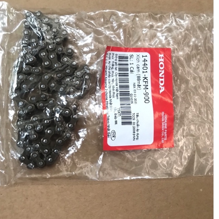 Xích cam  đơn 88 mắt Dream, Wave Honda chính hãng