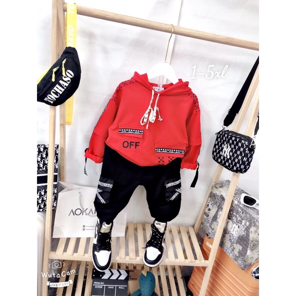 Bộ nỉ bé trai 12-26kg