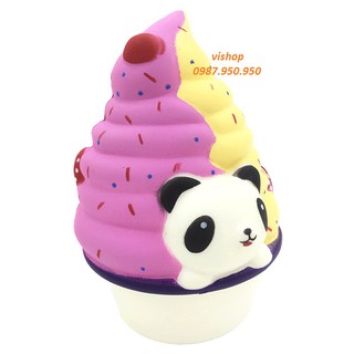 SquiShy bánh kem gấu trúc to