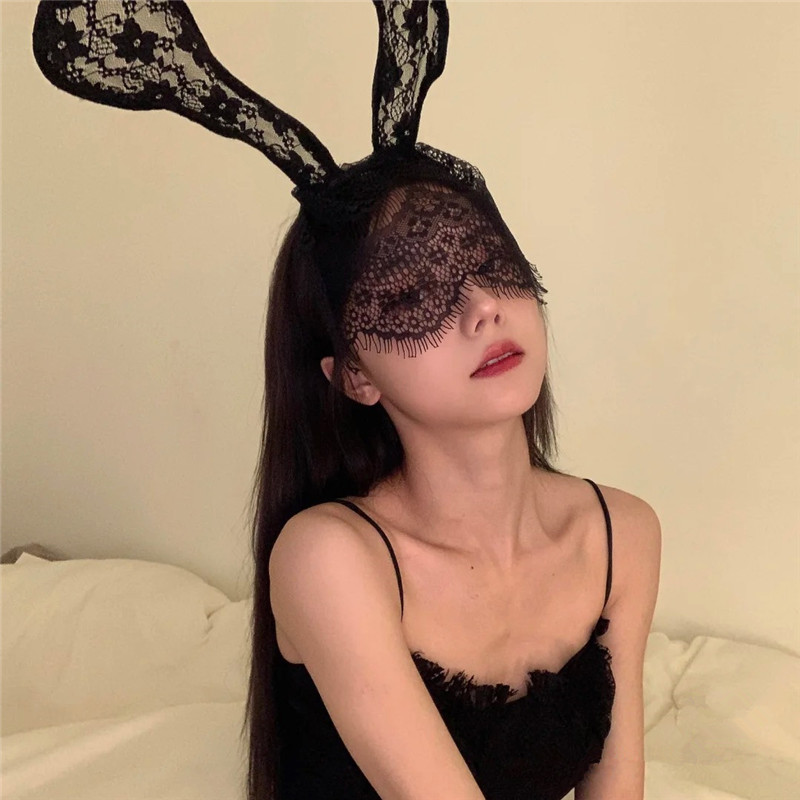 Cài Tóc Tai Mèo Phối Ren Quyến Rũ Dành Cho Nữ