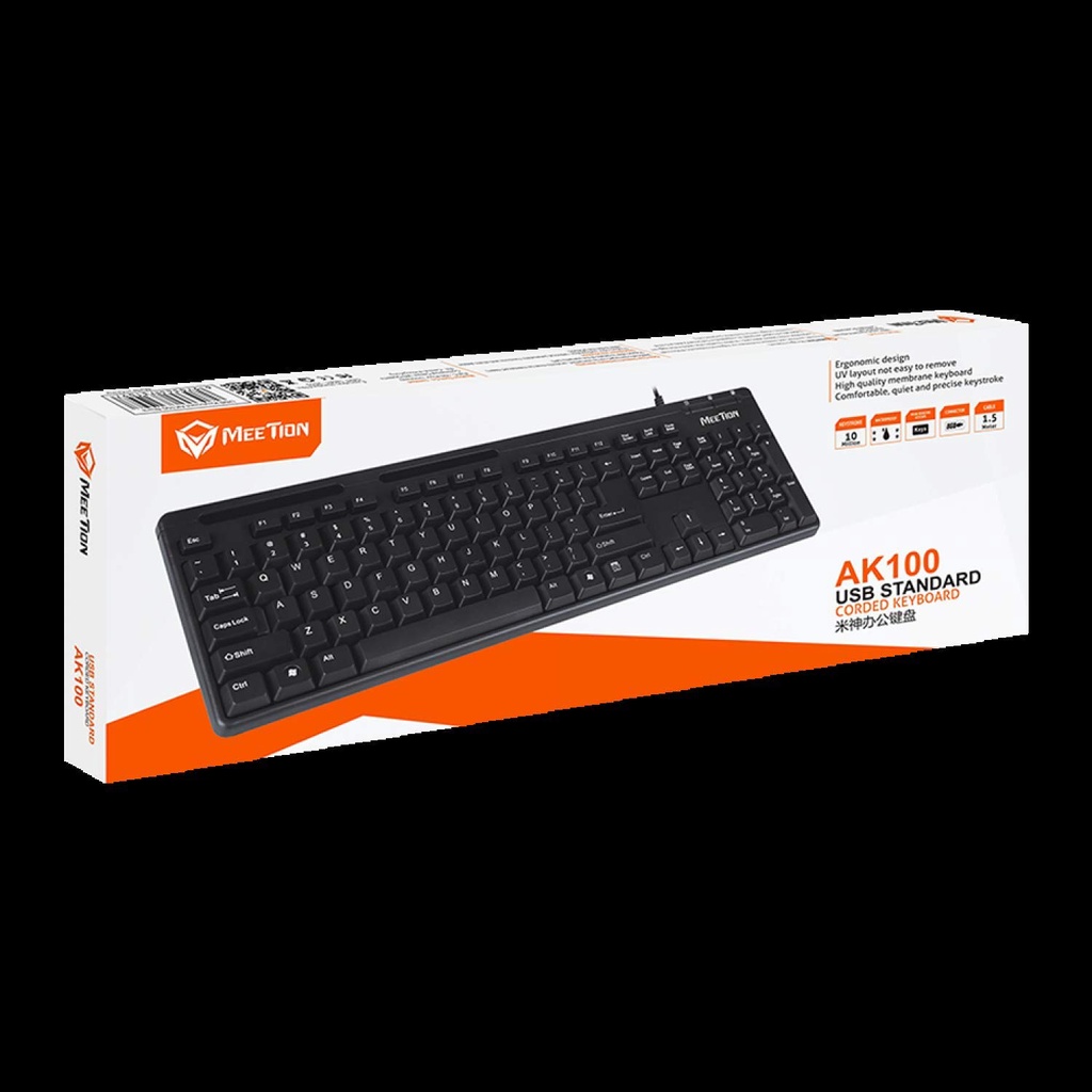 Phím máy tính Meetion AK100 chính hãng-BH 1 đổi 1 trong 1 năm