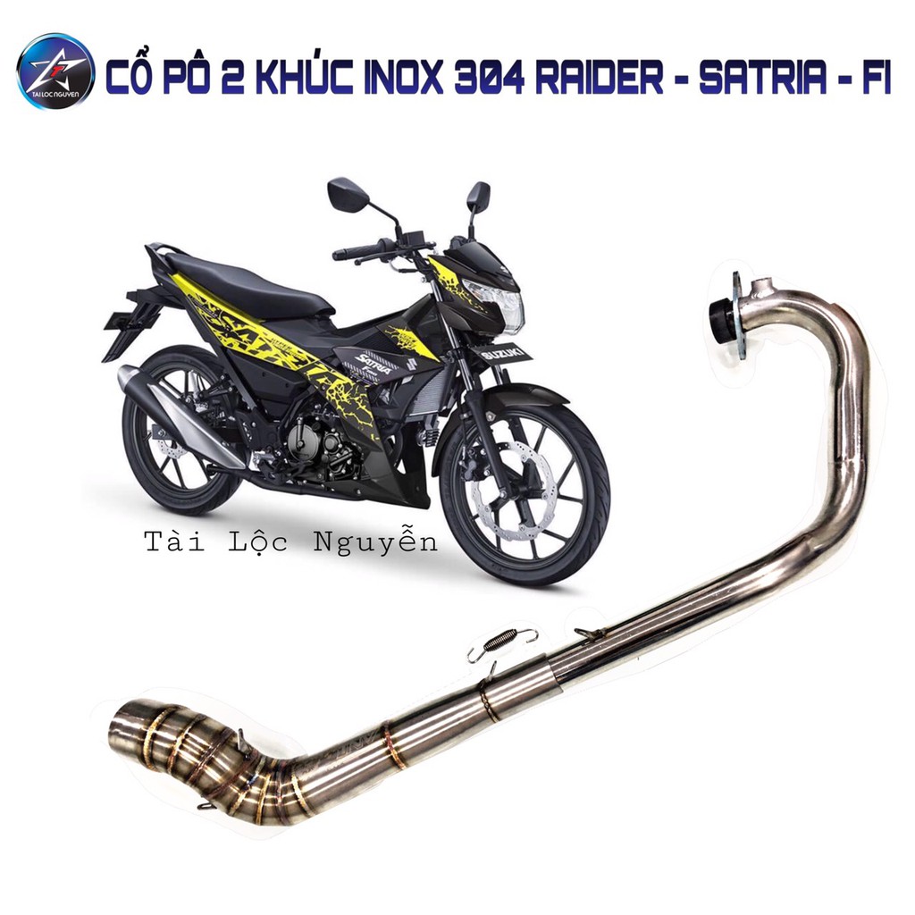CỔ PÔ 2 KHÚC CHO EX 2010 - WINNER -  RAIDER FI - SATRIA FI INOX 304