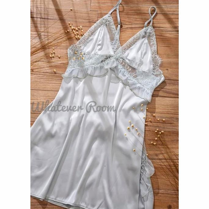 Jasmine - Đầm ngủ phối ren gợi cảm kiểu Babydoll mật ong