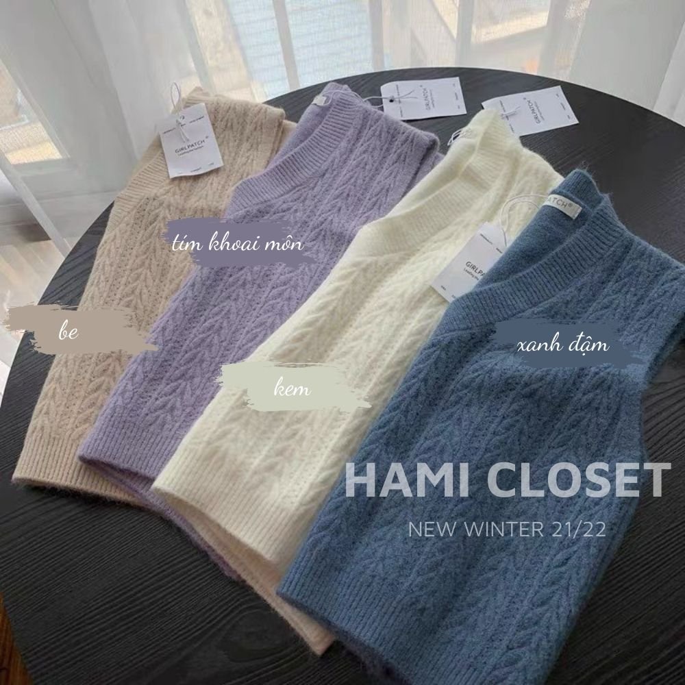 Áo gile len màu trơn họa tiết, chất mềm dáng ghile ngắn | BigBuy360 - bigbuy360.vn
