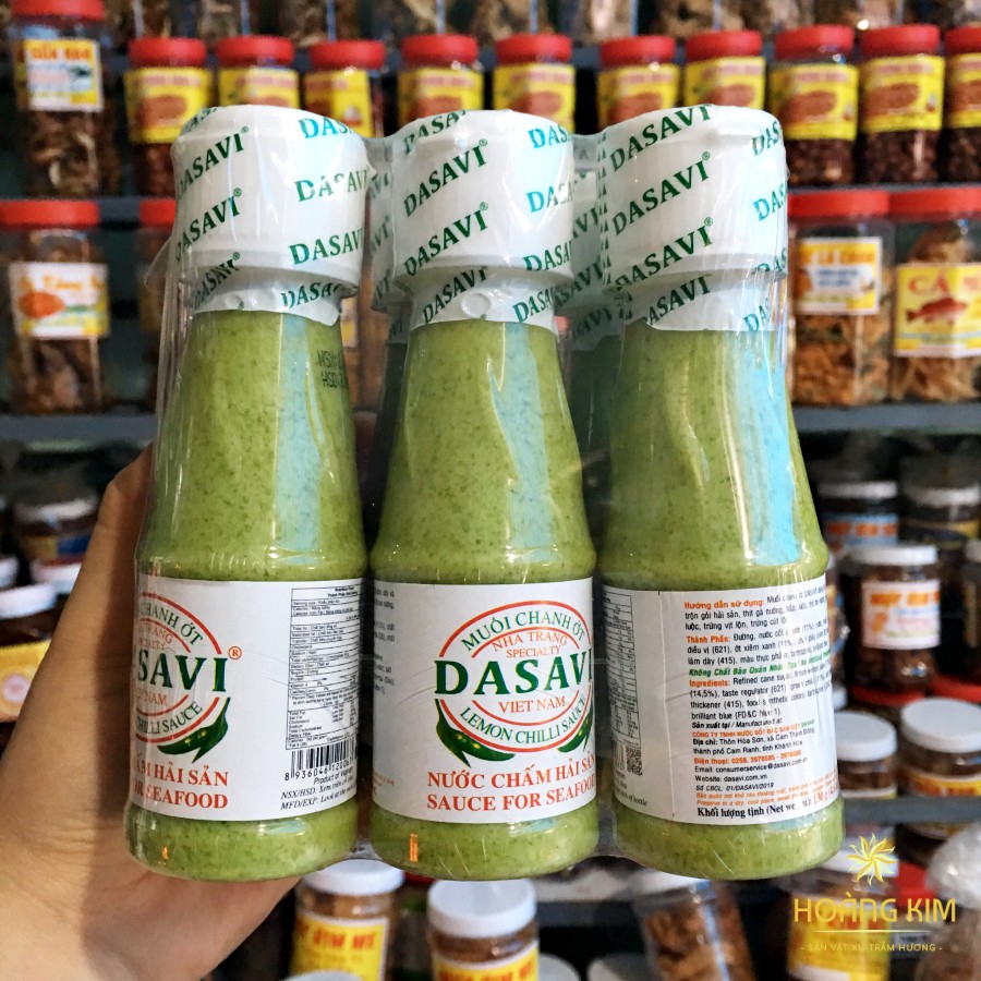 🍁 Muối ớt xanh chấm hải sản Dasavi 🍁 Lọ 130 gram | BigBuy360 - bigbuy360.vn