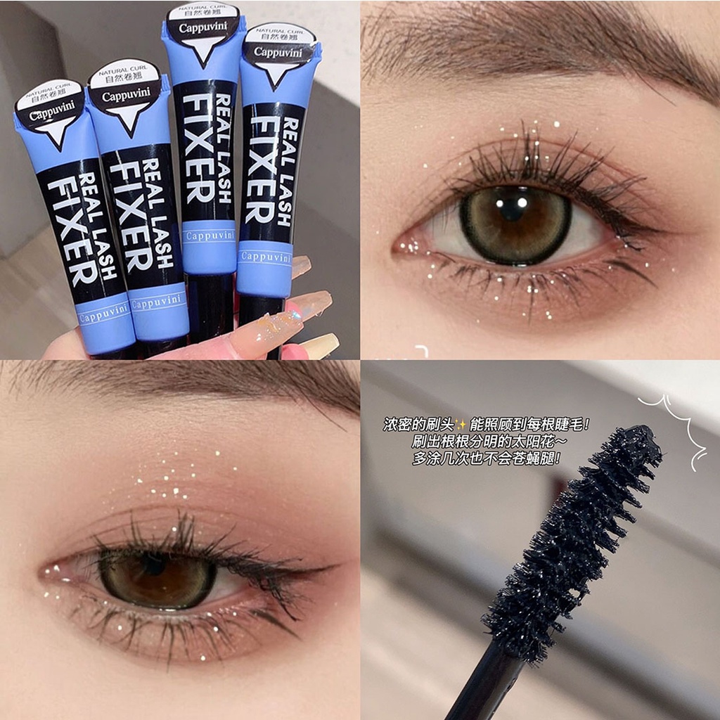 Mascara Dài Mi và Cong CAPPUVINI Mi Chuốt Mi Đen Không Lem Không Trôi