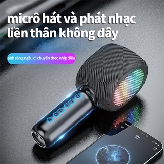 Micro Không Dây Bluetooth compatible Speaker Home Handheld Karaoke DJ Wireless Microphone