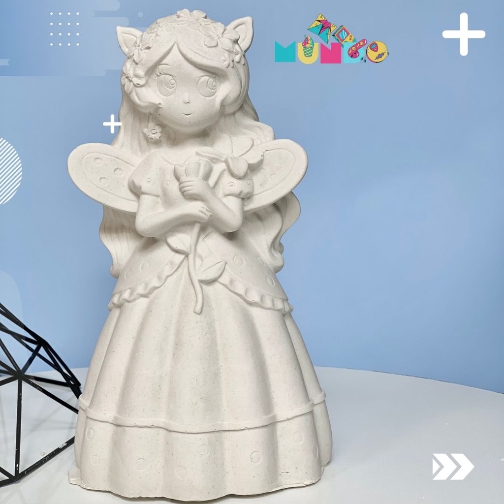 Tượng tô màu cao cấp chọn mẫu SIZE XXL YÊU TINH TIÊN ELF, tượng thạch cao MUNDO