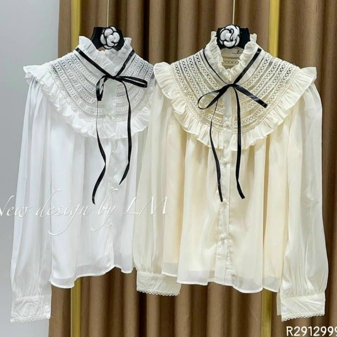 Áo kiểu phối ren