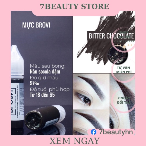 [CAM KẾT CHÍNH HÃNG] Mực BROVI Mực Phun Xăm ,Mực Nga Chuẩn