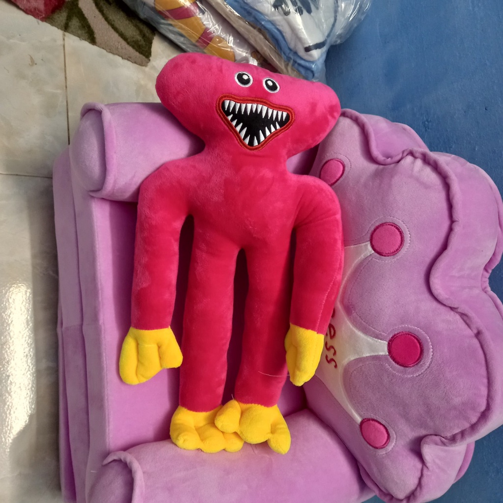 Gấu bông Huggy Wuggy game Poppy playtime gối ôm thú nhồi bông chất liệu mềm mịn