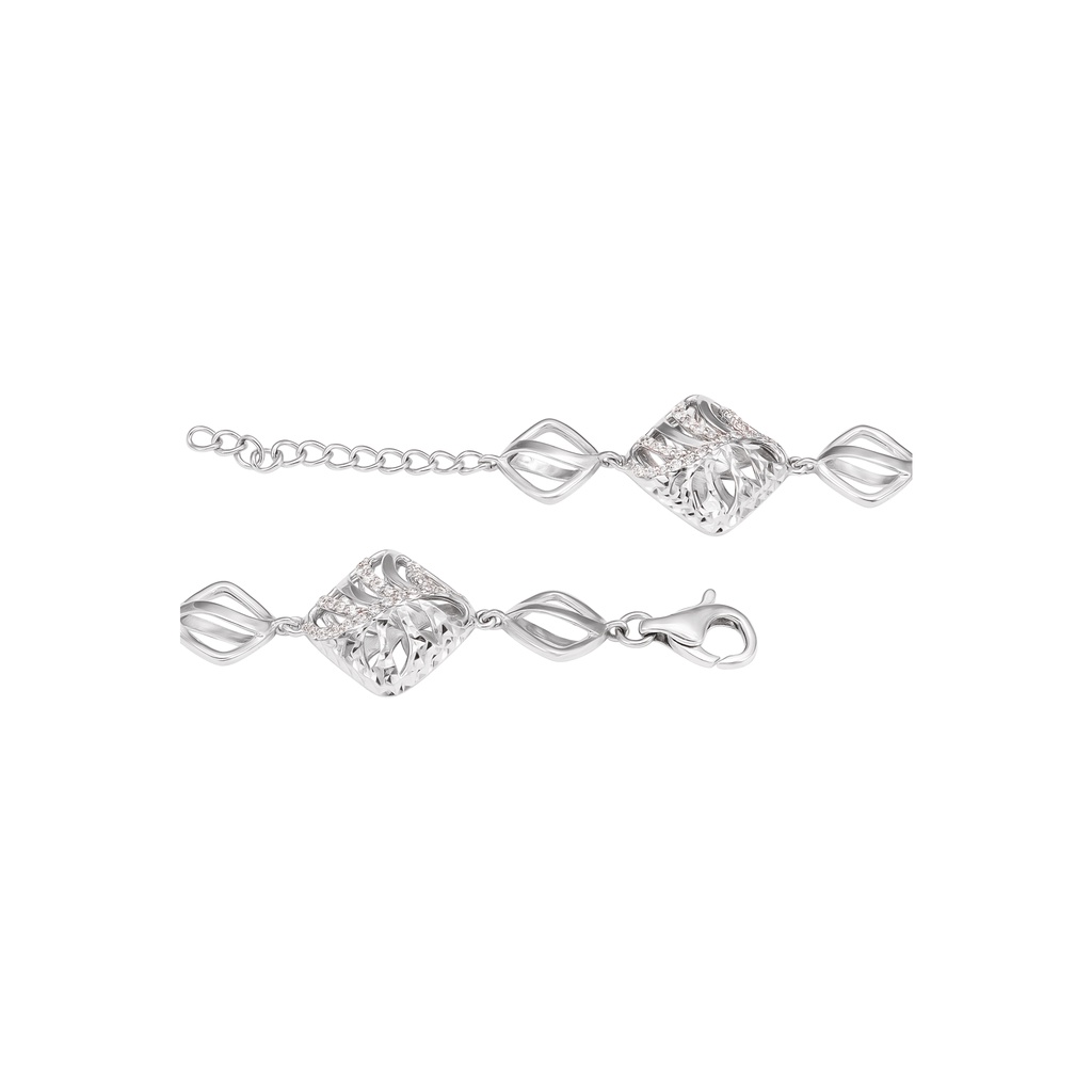 Lắc tay bạc đính đá ECZ PNJSilver XMXMW000019