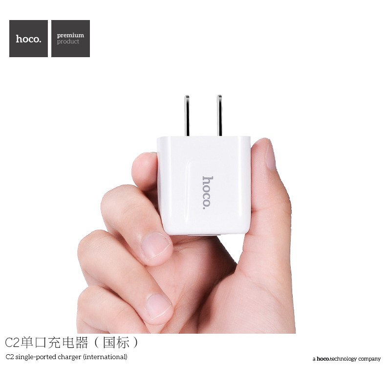 Deal Hot Bộ cáp và cốc sạc Hoco C2 2.1A - cổng Micro / Cổng lightning (iphone)