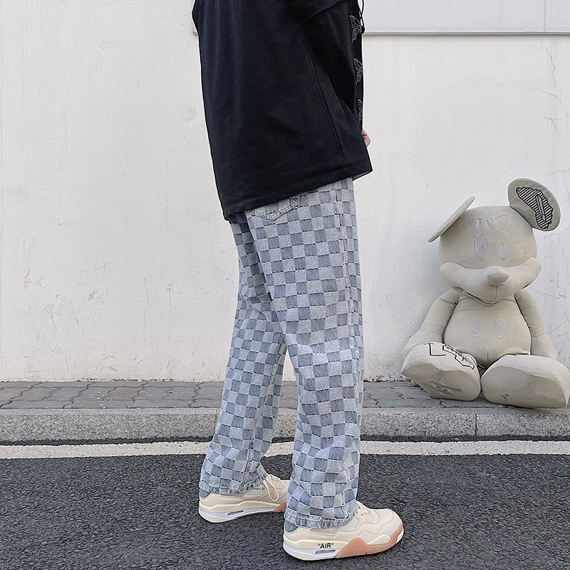 [ MGG 30k ]  Quần jeans ống suông K9213 hoạt tiết dập nổi cực chất | BigBuy360 - bigbuy360.vn