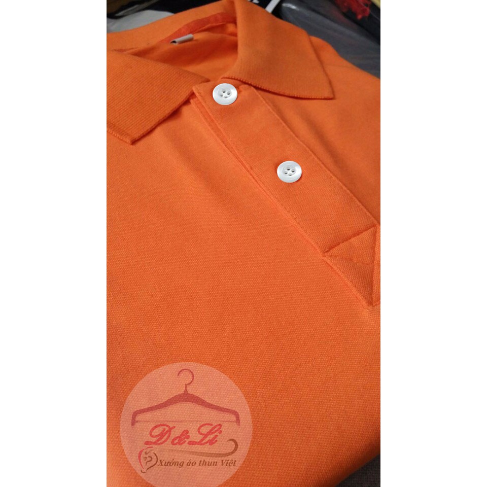 Áo thun Nam Polo có cổ màu Cam (M,L,XL,XXL) 100% chất Cotton thoáng mát và thấm hút tốt, giá tại xưởng | BigBuy360 - bigbuy360.vn