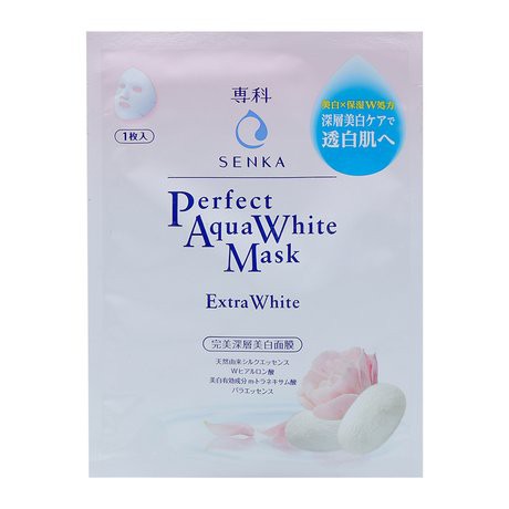 Mặt Nạ Dưỡng Da Trắng Hồng Senka Perfect Aqua White Mask Extra White (23g)