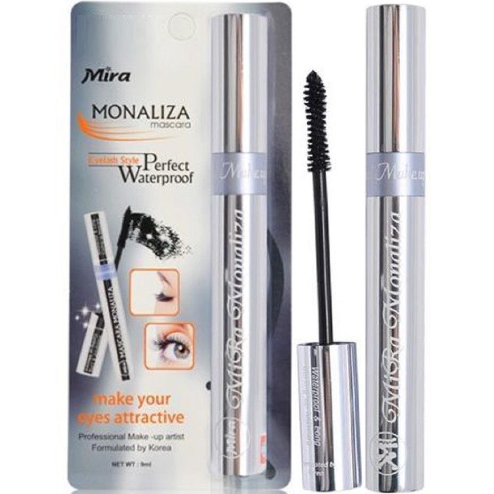 Mascara Monaliza Mira giúp dài và cong mi , không trôi, không thấm nước 9ml