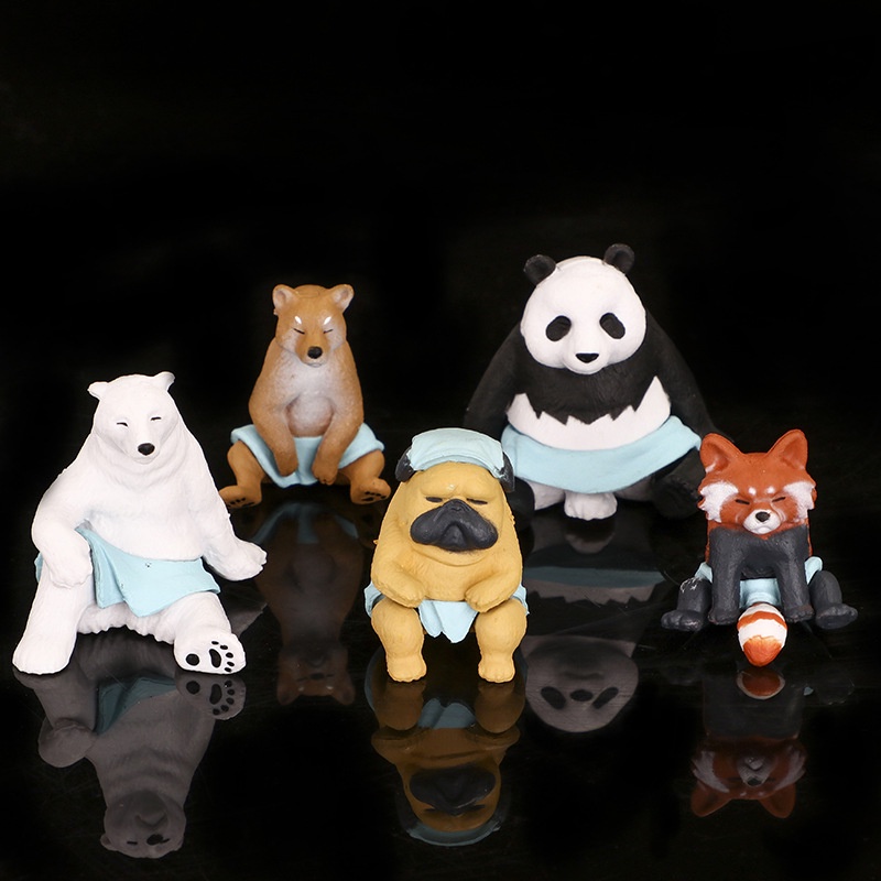 Búp Bê Hình Động Vật Khổng Lồ / Gấu Trúc / Chó Shiba Inu Jingba Thủ Công Để Bàn Trang Trí