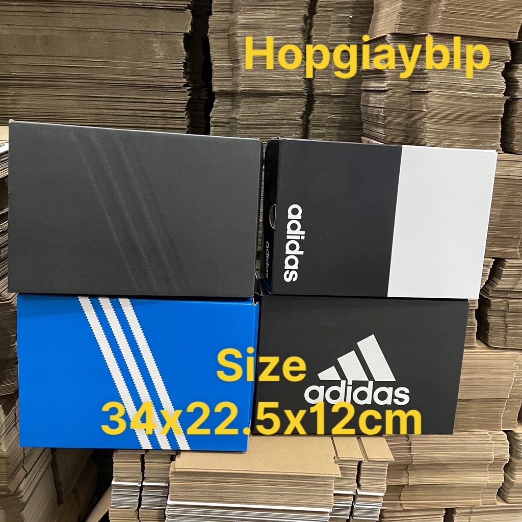 HỘP GIÀY ADIDAS CHÍNH HÃNG SIZE 34X22.5X12CM NHIỀU MÀU