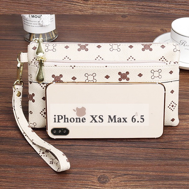 Túi da 4 ngăn tiện ích để điện thoải tiền, thẻ....S01