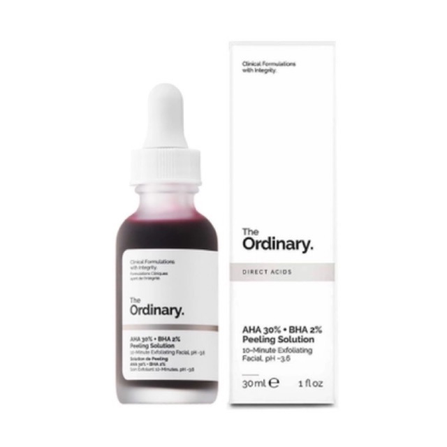 [Bill Sephora US] Tẩy da chết hoá học The Ordinary AHA 30% + BHA 2% Peeling Solution