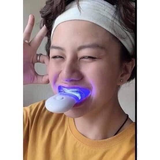 Đủ bill Chemist - Bộ Máy làm trắng răng bằng ánh sáng xanh White Glo White Accelerator Blue Light Teeth Whitening System