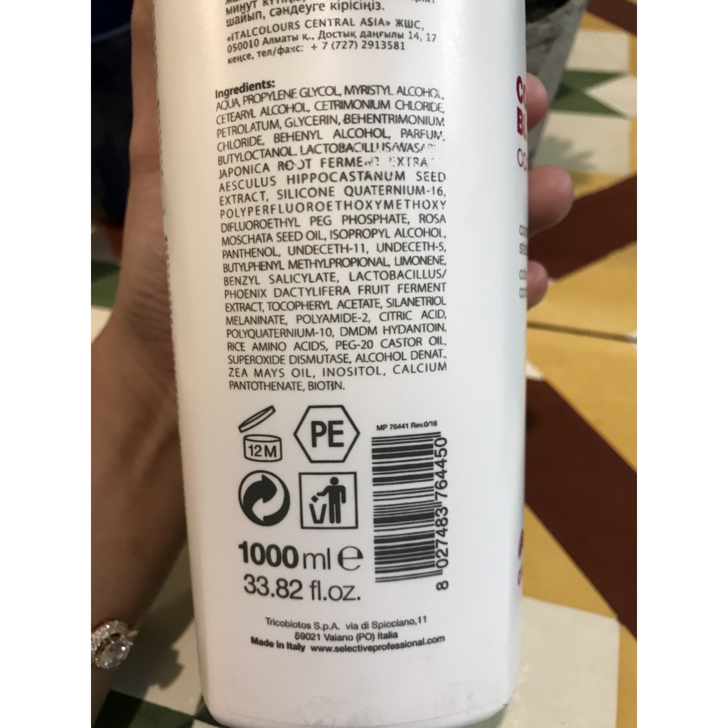 Dầu xả dưỡng màu tóc Color Block Shampoo SELECTIVE 1000ml