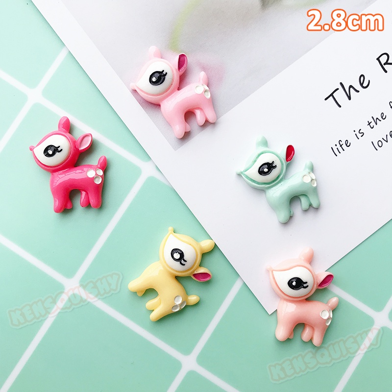 Mô Hình Chú Hươu Trang Trí Slime / Ốp Điện Thoại / Mô Hình / Gắn Dép