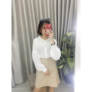 [Giá gốc tận xưởng] áo sơ mi tay bồng cổ sen