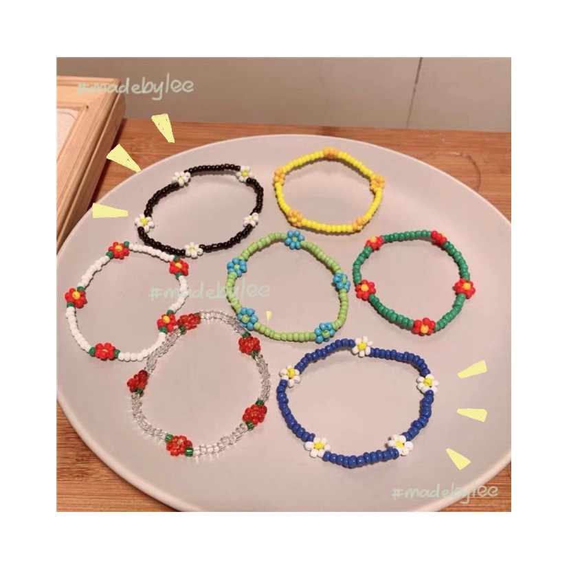 Vòng tay Hạt cườm Hoa Daisy MADEBYLEE