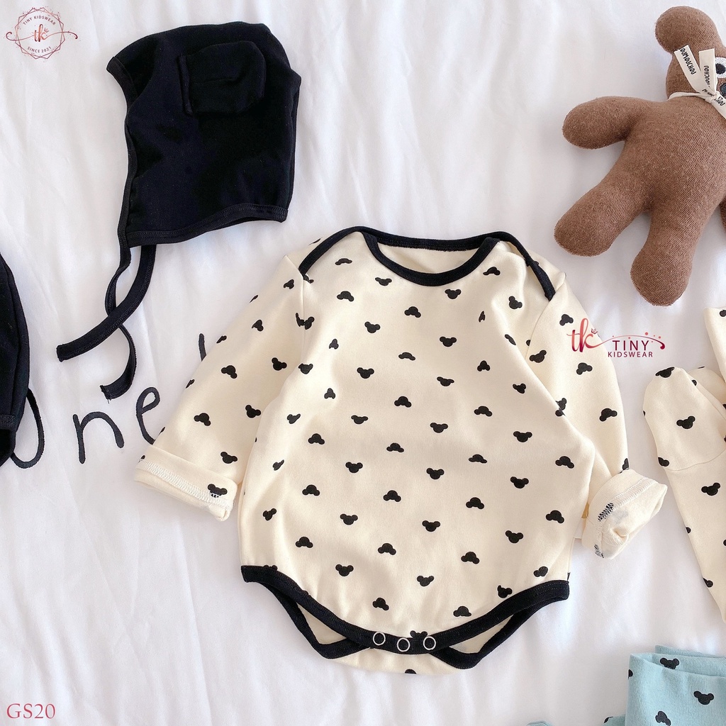 Bộ đồ dài tay thu đông 3 chi tiết hình mickey cho bé từ 5-13kg [GS20]