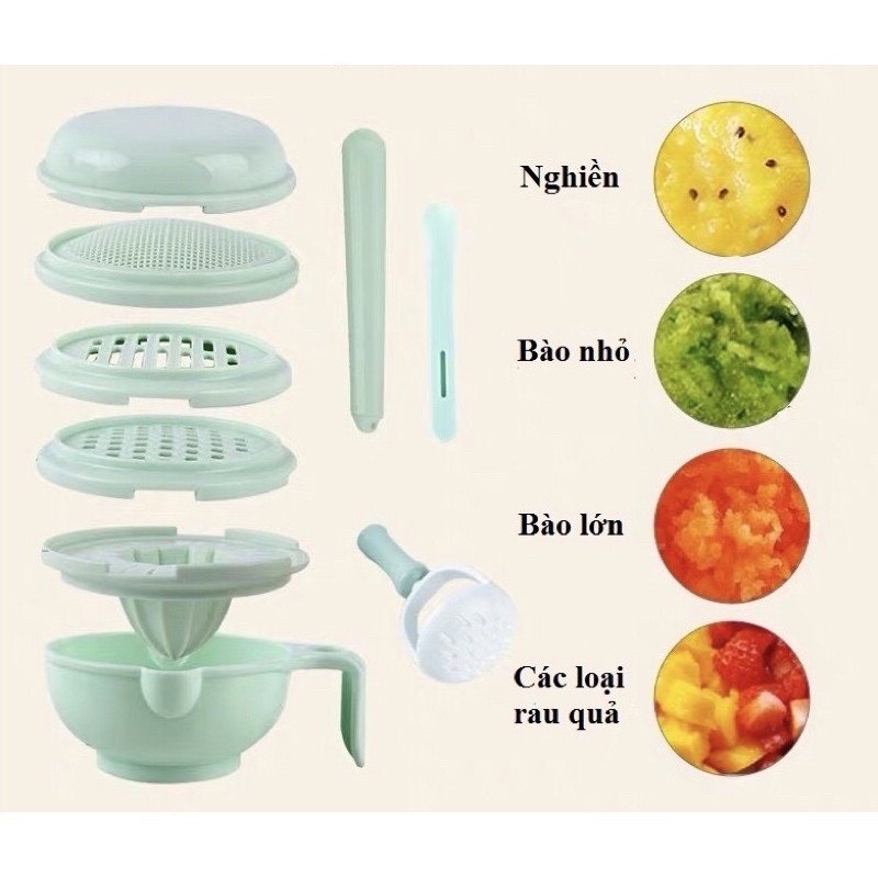 bộ chế biến ăn dặm kiểu nhật 9 chi tiết