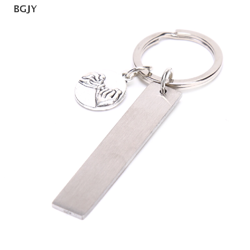 BGJY I'm Thankful for You Keyrings engraved Key Chain Keyfob Jewelry Best Friend Gift NEW