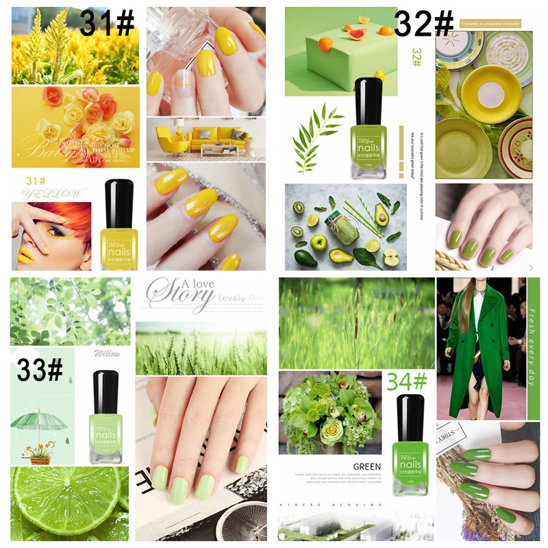 Sơn móng 35 màu sắc tùy chọn thời trang xinh xắn