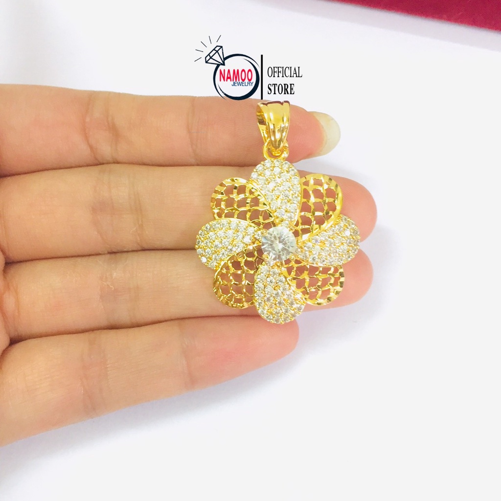 Mặt Dây Chuyền Hoa Đính Đá V804 Namoo Jewelry
