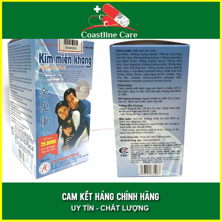 Kim Miễn Khang Hộp 90 Viên bảo vệ hệ miễn dịch - Coastlinecare Pharmacy