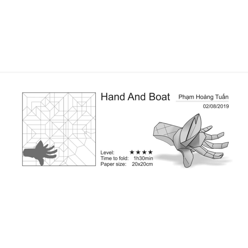 [E-book] "Hand On Boat" Diagram - Hướng dẫn xếp hình