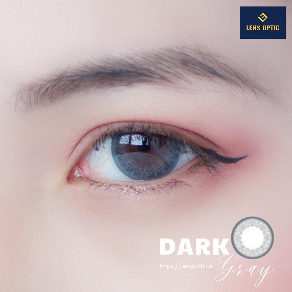 Kính áp tròng SEED 1 tháng có màu Dark Gray, lens mắt SEED có độ cận - Lens Optic