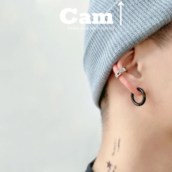 Khuyên Tai Kẹp, Khuyên Mũi, Môi Không Cần Xỏ Nam Nữ GIÁ 1 CHIẾC Unisex Tròn Circle Basic - Maxshopdoc