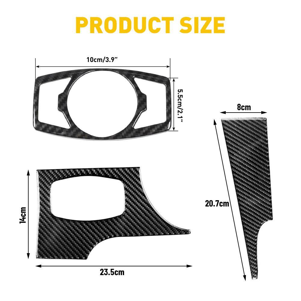 MYRONGVN Khung Trang Trí Bảng Điều Khiển Mở Cửa Xe Hơi Bằng Sợi Carbon Cho Ford Mustang 2015-2010