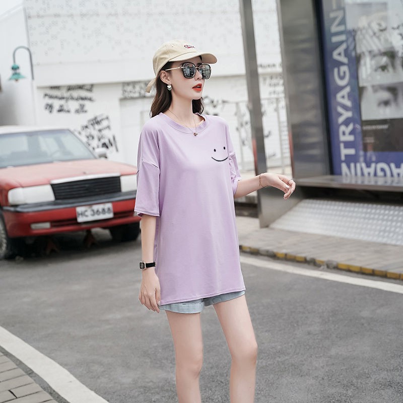 áo thun nữ tay ngắn xuân hè 2021 phiên bản mới hàn quốc dáng suông mùa siêu hot nhé các nàng sơ mi dưới cùng