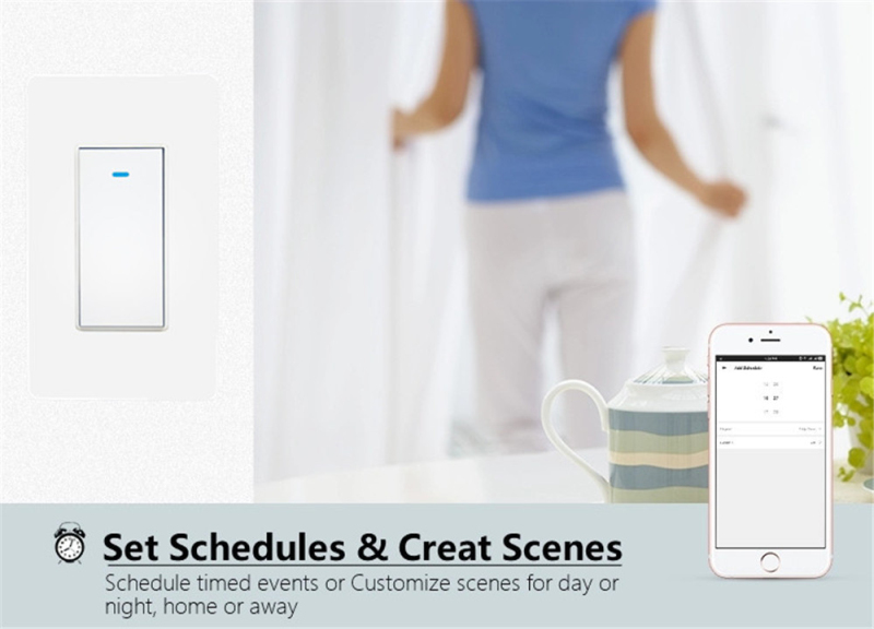 Bộ Công Tắc Cảm Ứng Thông Minh Điều Khiển Qua Ứng Dụng Điện Thoại Alexa Google