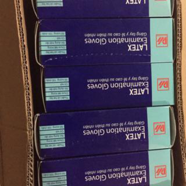 Găng tay Vglove hoặc găng Duy hàng hoặc S Glove ( găng tay cao su y tế )