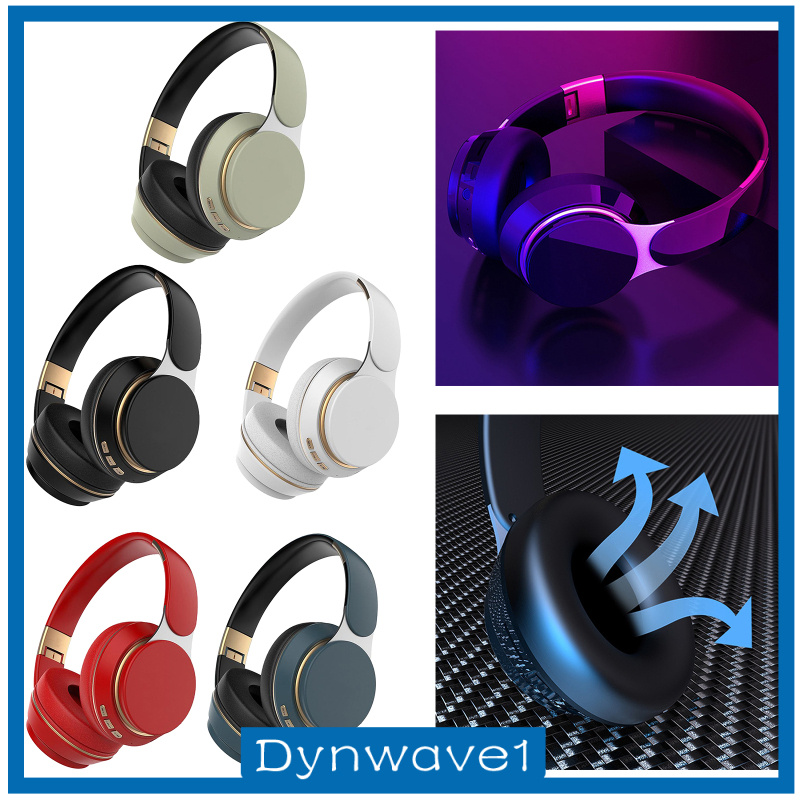 [DYNWAVE1]Wired Wireless Bluetooth Headphones Hi-Fi Stereo with Mic For Laptop black