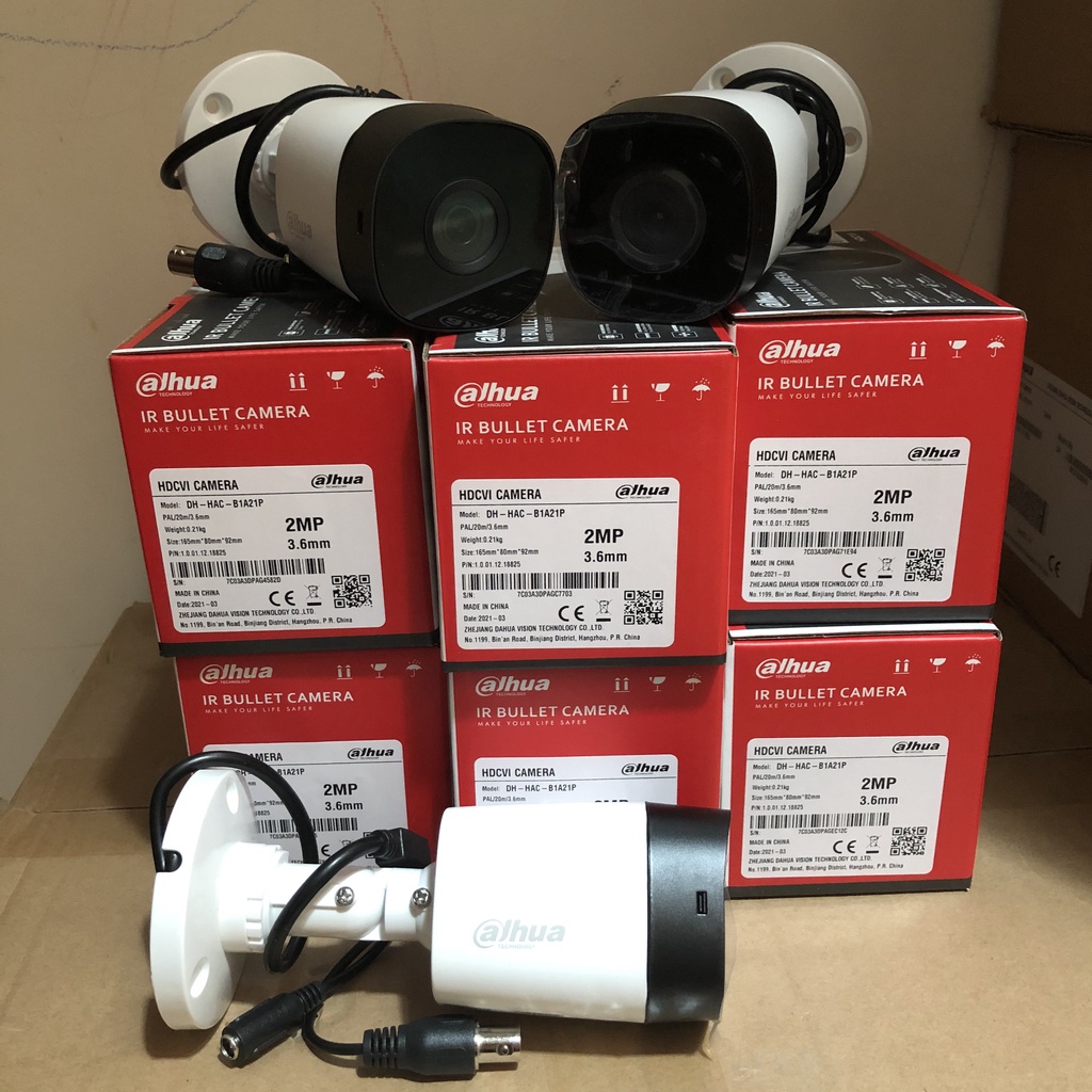 Trọn Bộ Camera giám sát Dahua 2.0MP - Bộ 1/2/3/4 Mắt 2.0MP kèm HDD, đầy đủ phụ kiện lắp đặt
