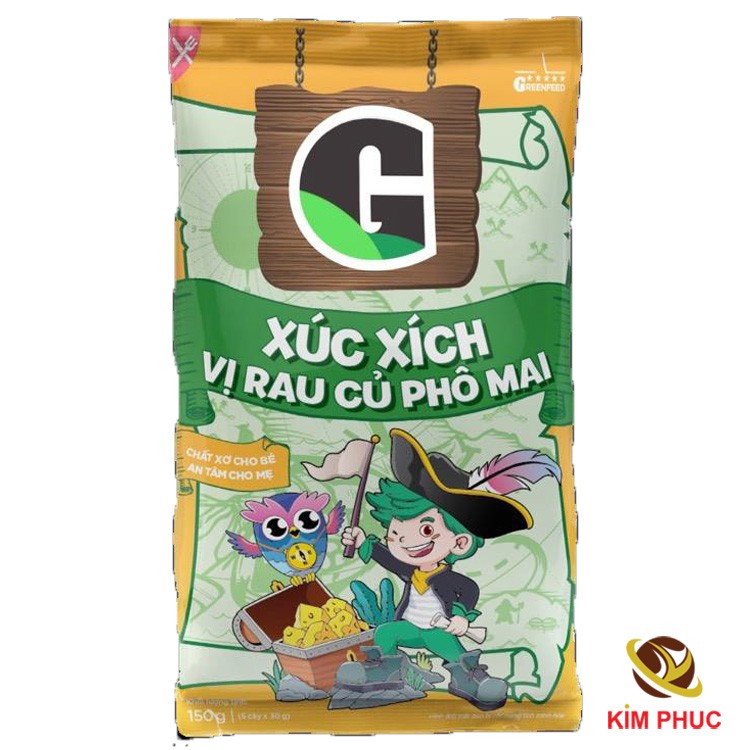 Xúc xích rau củ phô mai G (150g)